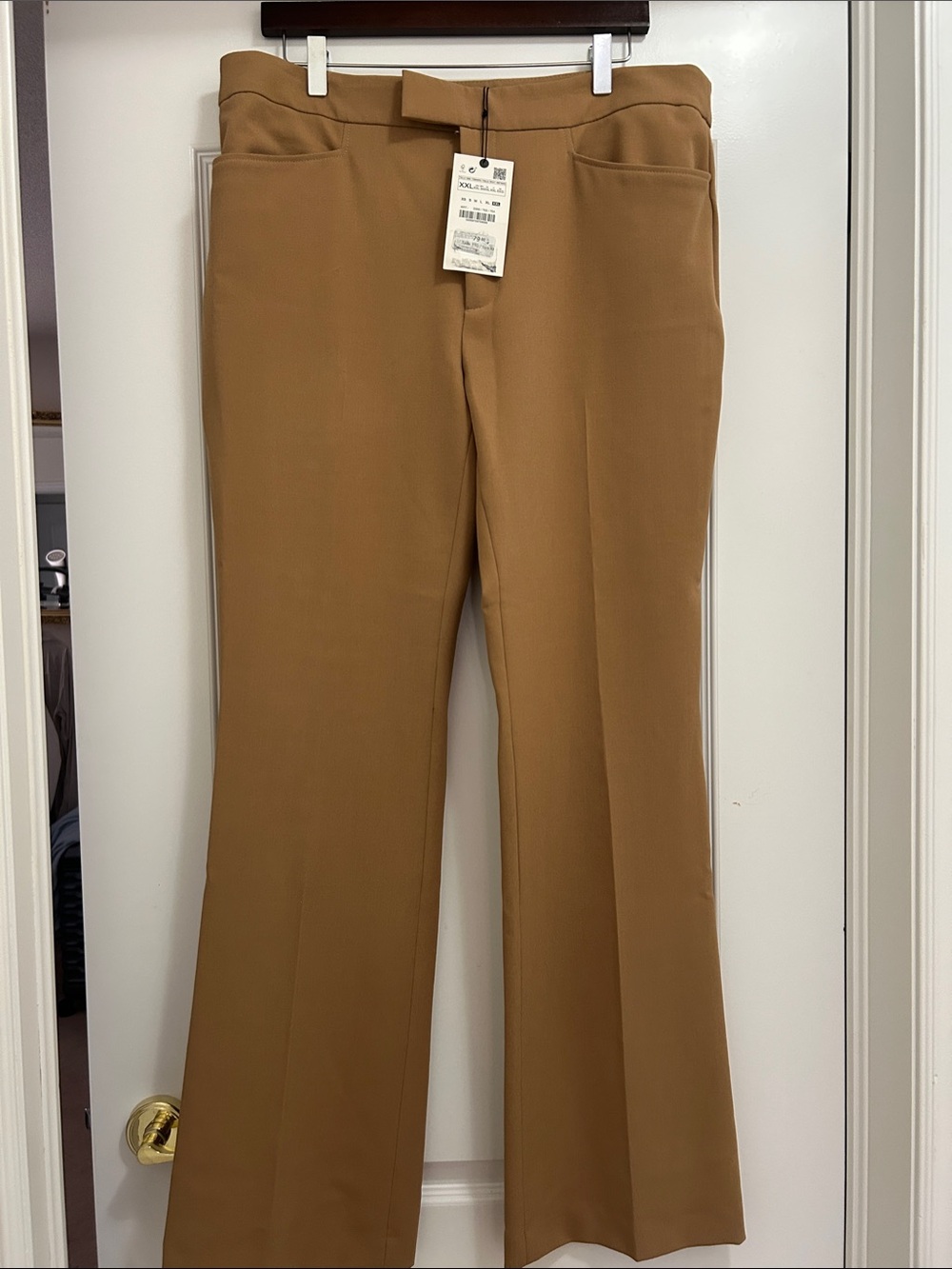 Zara NWT Dress Pants in Camel - boot cut/subtle flare